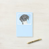 Post-it® Peinture pointeur germanique - Art original (Sur un bureau)