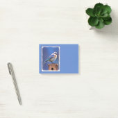 Post-it® Peinture pour oiseaux bleus (femelle) - Art origin (Bureau)
