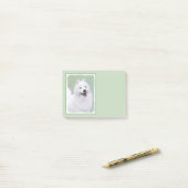 Post-it® Peinture Samoyed - Cute Original Chien Art (Sur un bureau)