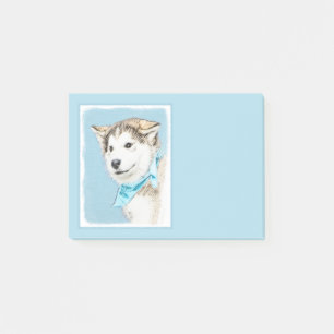Post-it® Peinture Sibérienne Husky Puppy - Art Chien origin
