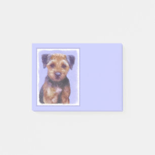 Post-it® Peinture sur la frontière de Terrier - jolie art o