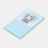 Post-it® Peinture Weimaraner - Joli art original chien (Incliné)