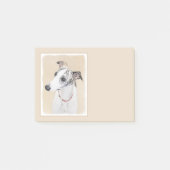Post-it® Peinture Whippet - Jolie art original chien (Devant)