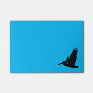 Post-it® Pélican volant Silhouette Ciel bleu