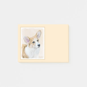 Post-it® Pembroke Welsh Corgi Peinture - Art Chien original
