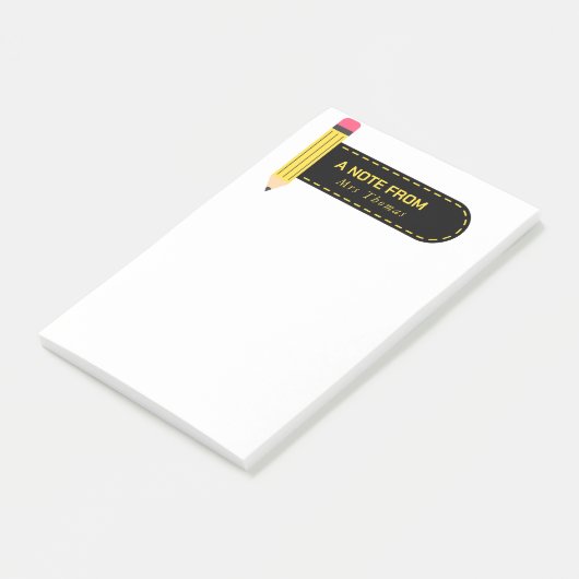 Post-it® Pencil A Note From Teacher  (Incliné)