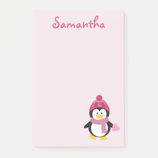 Post-it® Penguin de la Saint-Valentin (Devant)
