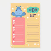 Post-it® Pense-Bête Post-It Notes Hippopotame (Devant)