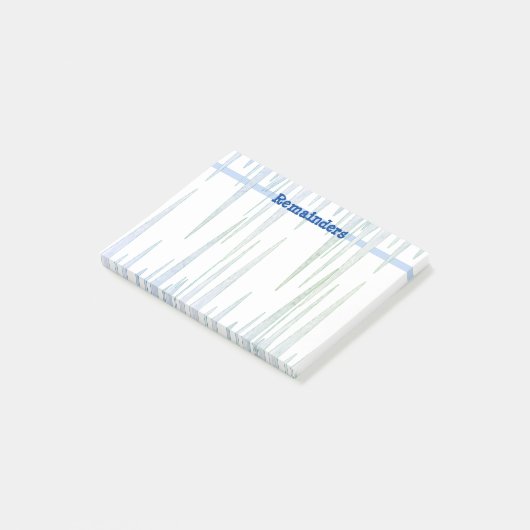 Post-it® Pense-bêtes Post-It restes de glaçons bleus (Incliné)