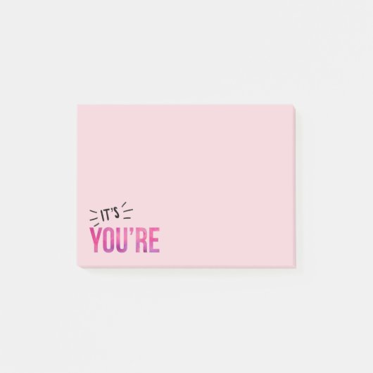 Post-it® Pense-bêtes pour la vérification grammaticale (Devant)