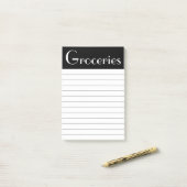 Post-it® Pense-bêtes pour les courses (Sur un bureau)