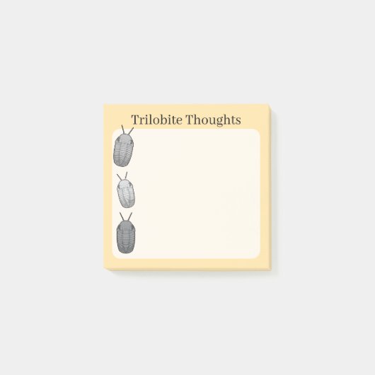 Post-it® Pensées de Trilobite - Fossile Préhistorique (Devant)