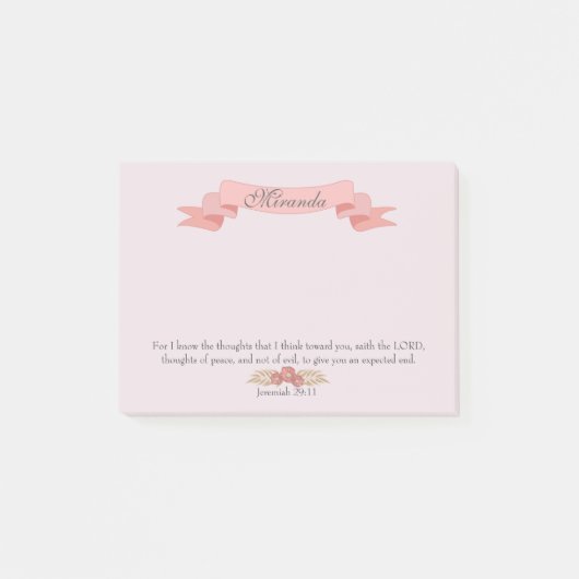 Post-it® Pensées paisibles chrétiennes (Devant)