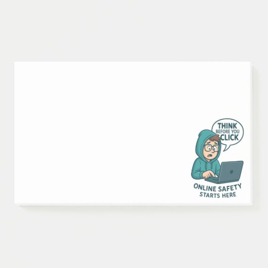 Post-it® Pensez avant de cliquer - Sensibilisation à la séc (Devant)