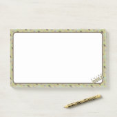 Post-it® Pensez Bold Brainstorming Olive Green (Sur un bureau)