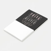 Post-it® Pensez comme un millionnaire, travaillez dur comme (Incliné)