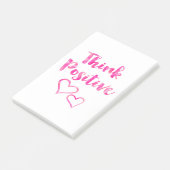 Post-it® Pensez la citation positive d'aquarelle (Incliné)