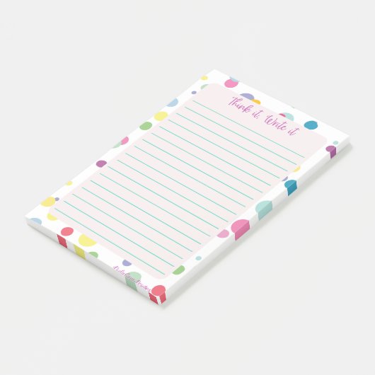 Post-it® Pensez-y, écrivez-le Bloc-notes (Incliné)