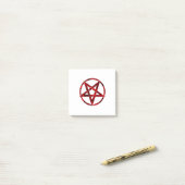 Post-it® Pentagram Red Devil (Sur un bureau)