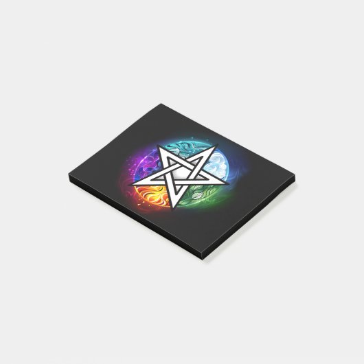 Post-it® pentagramme du Wiccan (Incliné)