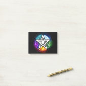 Post-it® pentagramme wiccan (Sur un bureau)