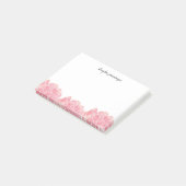 Post-it® Peonées d'aquarelle rose rose (Incliné)