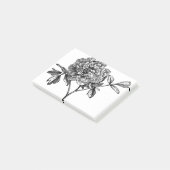 Post-it® Peony Flower Line Art Floral Plante décoratif (Incliné)