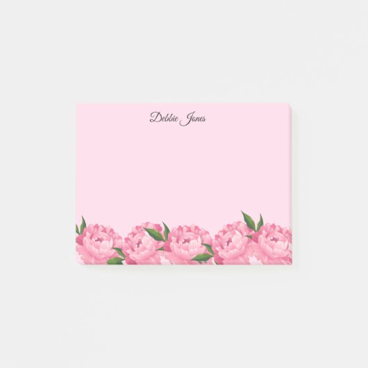Post-it® Peony rose Post-it-Notes (Devant)