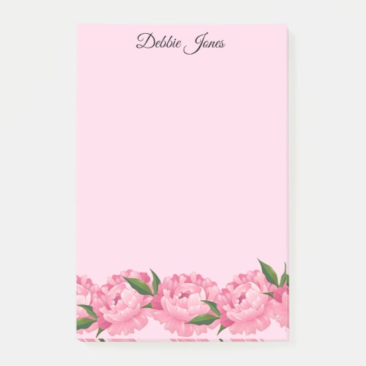 Post-it® Peony rose Post-it-Notes (Devant)