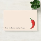 Post-it® Pepper Monogramme de Chili Pepper (Bureau)