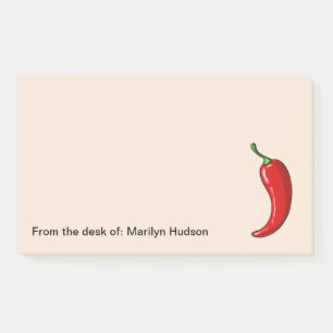 Post-it® Pepper Monogramme de Chili Pepper