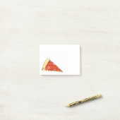 Post-it® Pepperoni Fromage Pizza Slice Foin Poster Son (Sur un bureau)