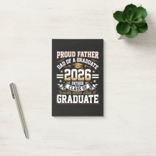 Post-it® Père fier de la promotion 2026 diplômé