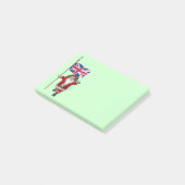 Post-it® Père Noël Avec Drapeau Union Du Royaume-Uni (Incliné)