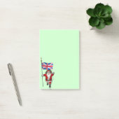 Post-it® Père Noël Avec Drapeau Union Du Royaume-Uni (Bureau)