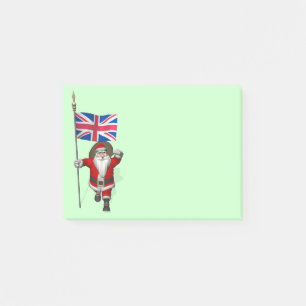 Post-it® Père Noël Avec L'Enseigne Du Royaume-Uni
