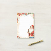 Post-it® Père Noël de Noël (Sur un bureau)