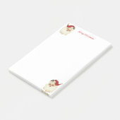 Post-it® Père Noël de Noël sur fond blanc (Incliné)