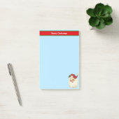 Post-it® Père Noël de Noël sur fond bleu clair (Bureau)
