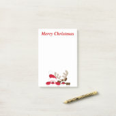 Post-it® Père Noël et renne (Sur un bureau)