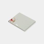 Post-it® Père Noël Mid Century Reindeer Ajouter un nom (Incliné)