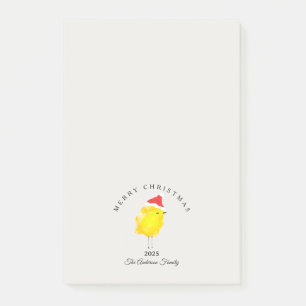 Post-it® Père Noël personnalisé poussin de poulet jaune de