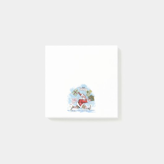 Post-it® Père Noël Plaquettes de notes blanches non préparé (Devant)