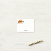 Post-it® Père Noël Reindeer Sur La Neige Couverte Ville Lun (Sur un bureau)