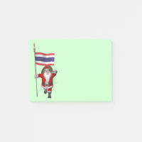 Père Noël Sucré Avec Drapeau De Thaïlande
