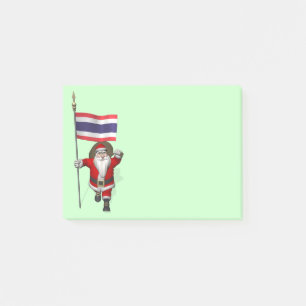 Post-it® Père Noël Sucré Avec Drapeau De Thaïlande