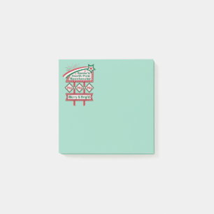 Post-it® Père Noël's Retro Marquee - Ho Ho Ho Joyeux et lum