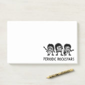 Post-it® Periodic Rockstars Chemistry Humor (Sur un bureau)
