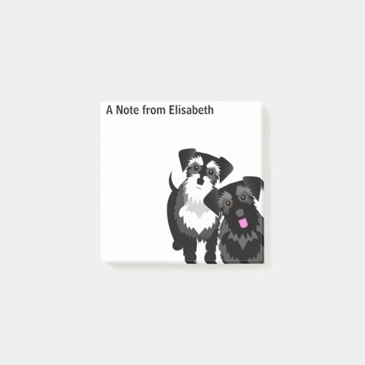 Post-it® Perky Miniature Schnauzer Cute (Devant)