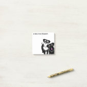 Post-it® Perky Miniature Schnauzer Cute (Sur un bureau)